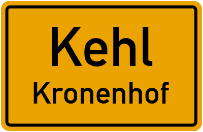 Straßenverzeichnis Kehl Kronenhof