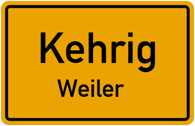 Straßenverzeichnis Kehrig Weiler