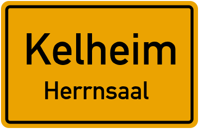 Ortsschild Kelheim Herrnsaal
