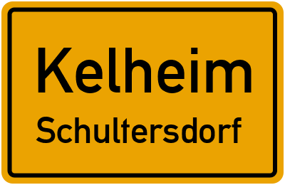 Ortsschild Kelheim Schultersdorf