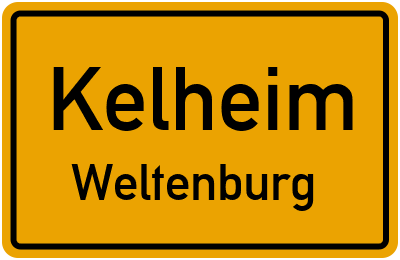 Ortsschild Kelheim Weltenburg