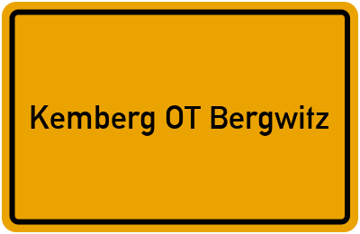 Branchenbuch Kemberg OT Bergwitz, Sachsen-Anhalt