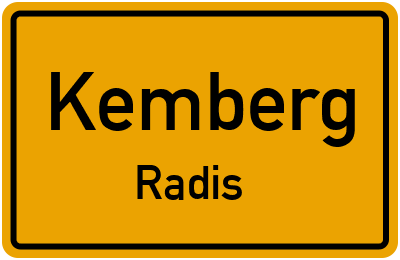 Ortsschild Kemberg Radis