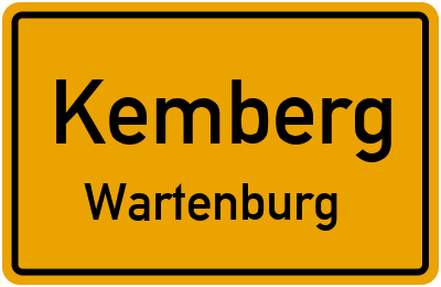 Ortsschild Kemberg Wartenburg