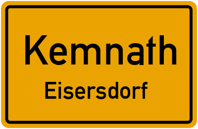 Straßenverzeichnis Kemnath Eisersdorf