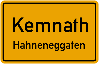Straßenverzeichnis Kemnath Hahneneggaten