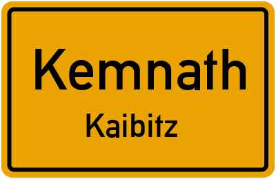 Straßenverzeichnis Kemnath Kaibitz
