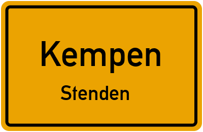 Straßenverzeichnis Kempen Stenden