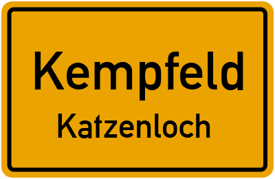 Straßenverzeichnis Kempfeld Katzenloch