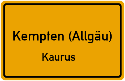 Straßenverzeichnis Kempten (Allgäu) Kaurus