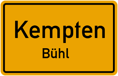Straßenverzeichnis Kempten Bühl