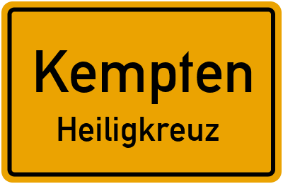 Straßenverzeichnis Kempten Heiligkreuz