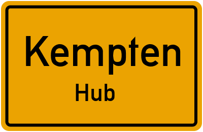 Straßenverzeichnis Kempten Hub