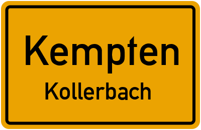 Straßenverzeichnis Kempten Kollerbach