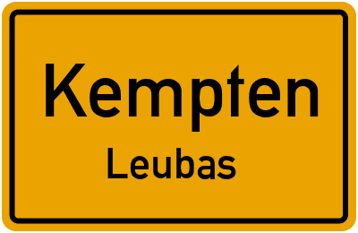 Straßenverzeichnis Kempten Leubas