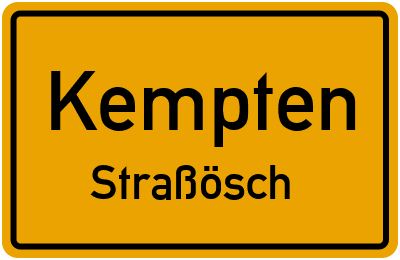 Straßenverzeichnis Kempten Straßösch
