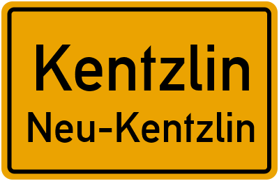 Straßenverzeichnis Kentzlin Neu-Kentzlin
