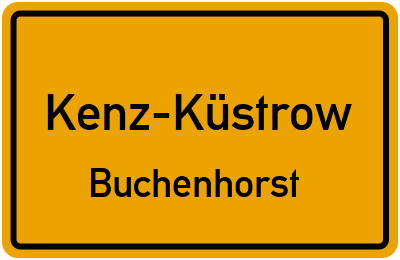 Straßenverzeichnis Kenz-Küstrow Buchenhorst