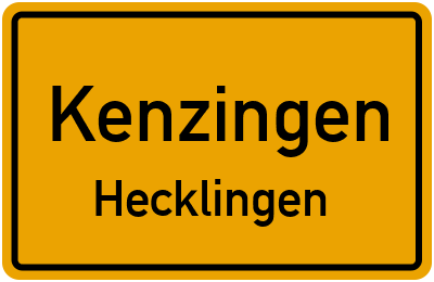 Straßenverzeichnis Kenzingen Hecklingen