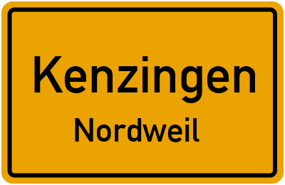 Ortsschild Kenzingen Nordweil