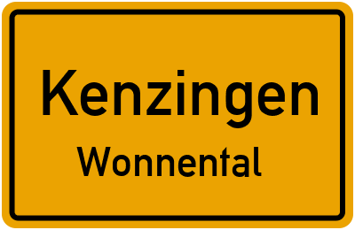 Straßenverzeichnis Kenzingen Wonnental