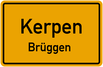 Straßenverzeichnis Kerpen Brüggen