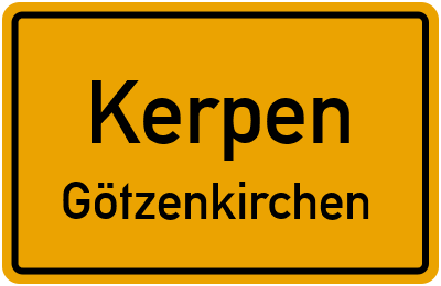 Straßenverzeichnis Kerpen Götzenkirchen