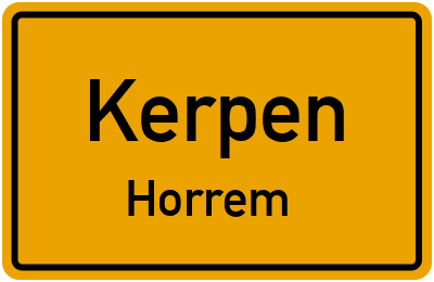 Straßenverzeichnis Kerpen Horrem