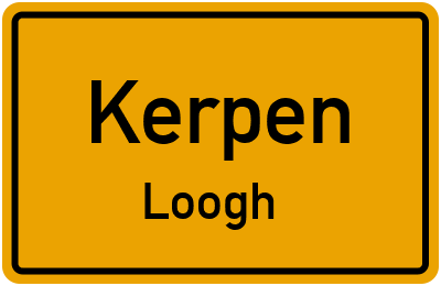 Straßenverzeichnis Kerpen Loogh
