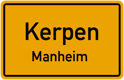 Straßenverzeichnis Kerpen Manheim