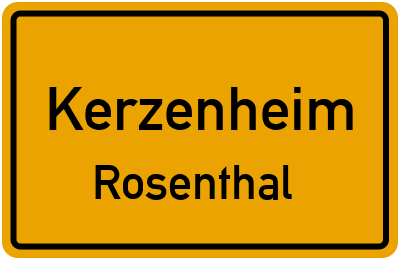 Straßenverzeichnis Kerzenheim Rosenthal