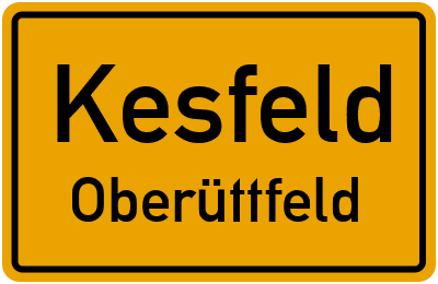 Straßenverzeichnis Kesfeld Oberüttfeld
