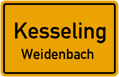 Straßenverzeichnis Kesseling Weidenbach