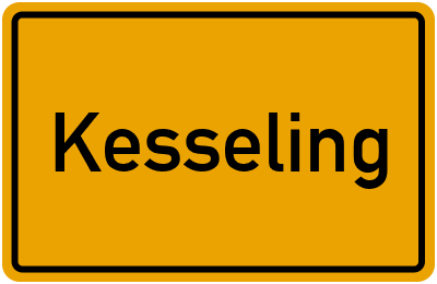 Ortsschild von Kesseling in Rheinland-Pfalz