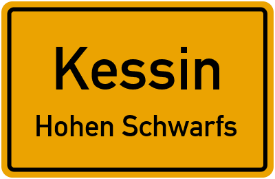 Straßenverzeichnis Kessin Hohen Schwarfs