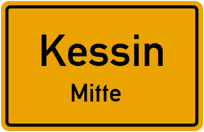 Straßenverzeichnis Kessin Mitte