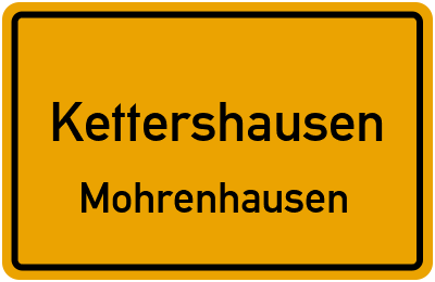 Ortsschild Kettershausen Mohrenhausen