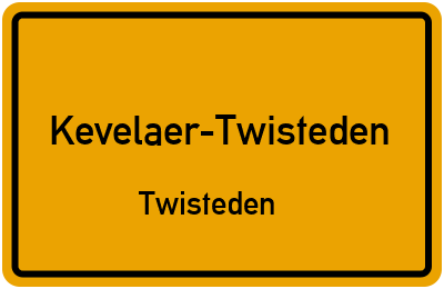 Straßenverzeichnis Kevelaer-Twisteden Twisteden