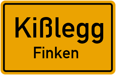 Straßenverzeichnis Kißlegg Finken