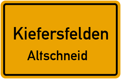 Straßenverzeichnis Kiefersfelden Altschneid