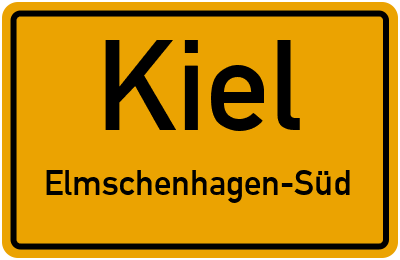 Ortsschild Kiel Elmschenhagen-Süd
