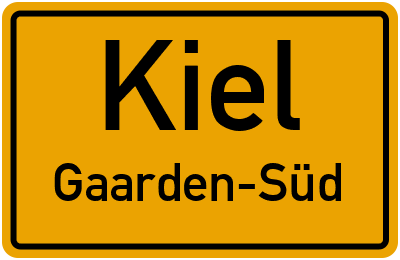 Ortsschild Kiel Gaarden-Süd