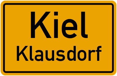 Straßenverzeichnis Kiel Klausdorf