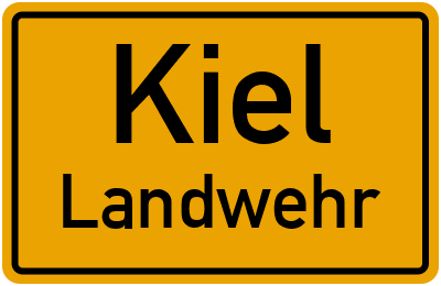 Straßenverzeichnis Kiel Landwehr