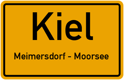 Straßenverzeichnis Kiel Meimersdorf - Moorsee