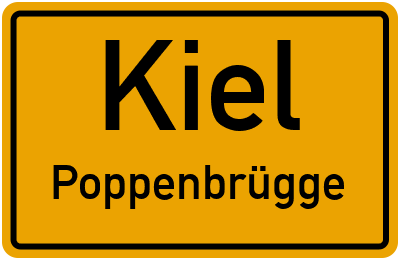 Straßenverzeichnis Kiel Poppenbrügge