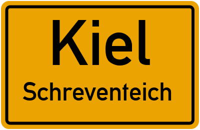 Ortsschild Kiel Schreventeich