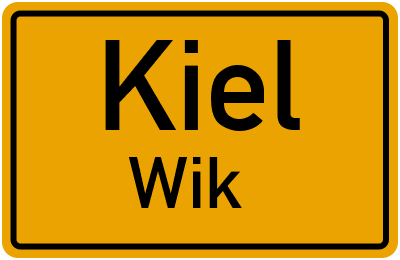 Ortsschild Kiel Wik
