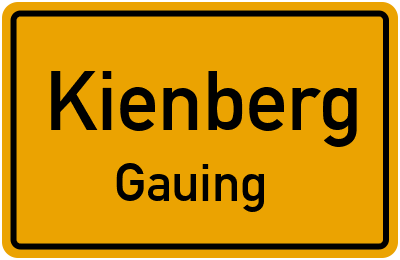 Ortsschild Kienberg Gauing