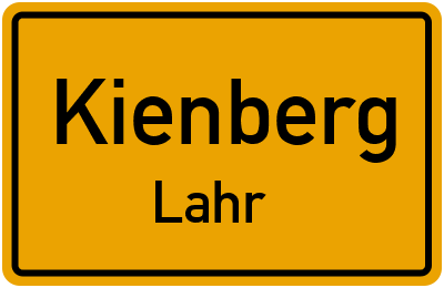 Ortsschild Kienberg Lahr